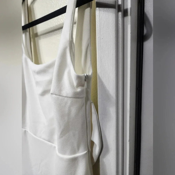 Lulus Loving Fate White Bow Square Neck Backless Maxi Dress Wedding Bridal - Picture 14 of 14